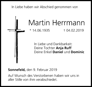 Anzeige von Martin Herrmann von MGO