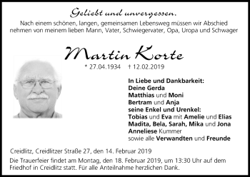 Anzeige von Martin Korte von MGO