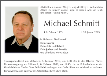 Anzeige von Michael Schmitt von MGO