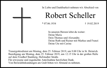Anzeige von Robert Scheller von MGO