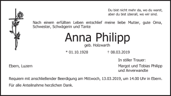 Anzeige von Anna Philipp von MGO