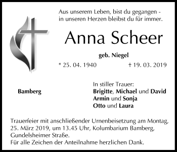 Anzeige von Anna Scheer von MGO