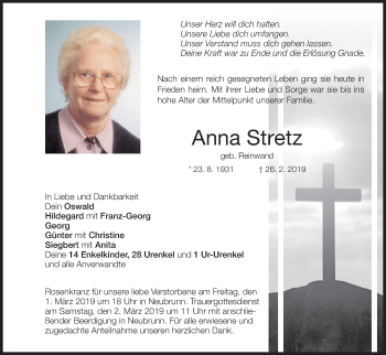 Anzeige von Anna Stretz von MGO