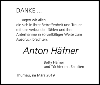 Anzeige von Anton Häfner von MGO