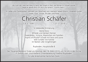 Anzeige von Christian Schäfer von MGO