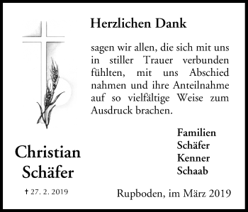 Anzeige von Christian Schäfer von MGO