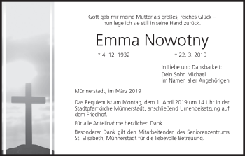 Anzeige von Emma Nowotny von MGO