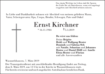 Anzeige von Ernst Kirchner von MGO