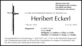 Anzeige von Heribert Eckerl von MGO