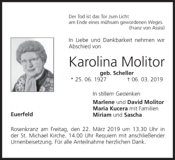 Anzeige von Karolina Molitor von MGO