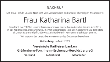 Anzeige von Katharina Bartl von MGO
