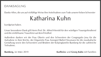 Anzeige von Katharina Kuhn von MGO