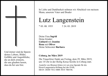 Anzeige von Lutz Langenstein von MGO
