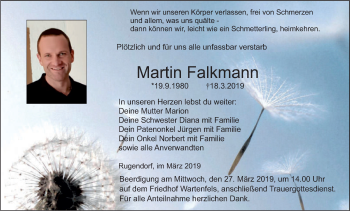 Anzeige von Martin Falkmann von MGO