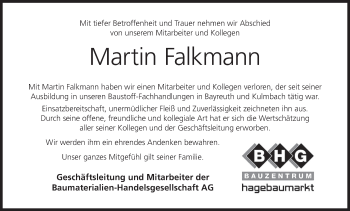Anzeige von Martin Falkmann von MGO