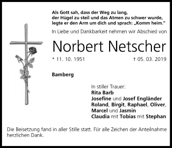 Anzeige von Norbert Netscher von MGO