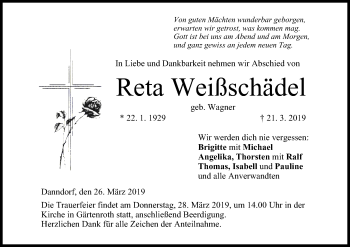 Anzeige von Reta Weißschädel von MGO