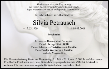 Anzeige von Silvia Petrausch von MGO
