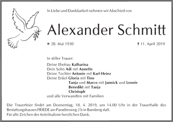 Anzeige von Alexander Schmitt von MGO