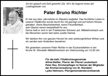 Anzeige von Bruno Richter von MGO