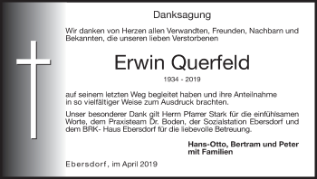 Anzeige von Erwin Querfeld von MGO