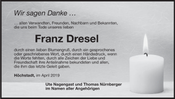 Anzeige von Franz Dresel von MGO