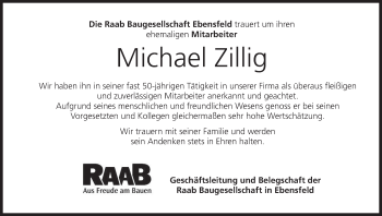 Anzeige von Michael Zillig von MGO