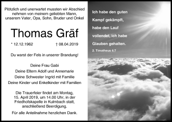 Anzeige von Thomas Gräf von MGO