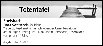 Anzeige von Totentafel vom 26.04.2019 von MGO
