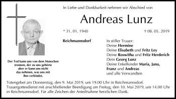 Anzeige von Andreas Lunz von MGO