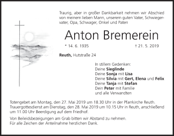 Anzeige von Anton Bremerein von MGO