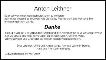 Anzeige von Anton Leithner von MGO
