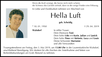 Anzeige von Hella Luft von MGO