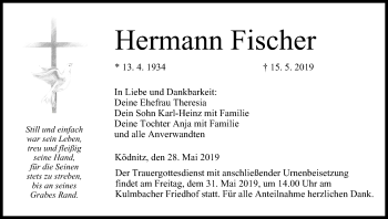 Anzeige von Hermann Fischer von MGO