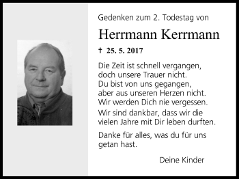 Anzeige von Herrmann Kerrmann von MGO