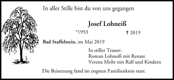 Anzeige von Josef Lohneiß von MGO