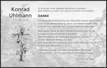 Anzeige von Konrad Uhlmann von MGO