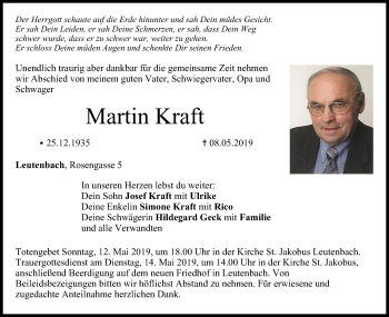 Anzeige von Martin Kraft von MGO