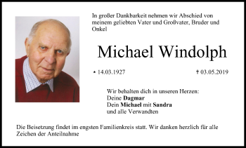 Anzeige von Michael Windolph von MGO