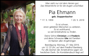 Anzeige von Pia Ehmann von MGO