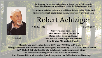 Anzeige von Robert Achtziger von MGO
