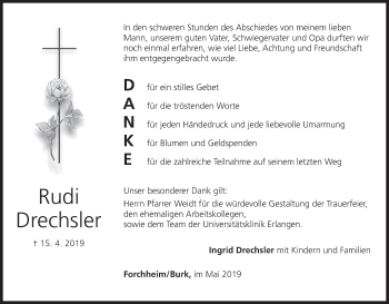 Anzeige von Rudi Drechsler von MGO