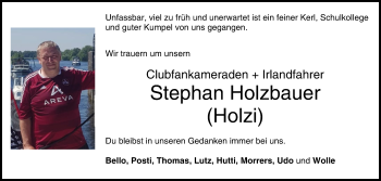 Anzeige von Stephan Holzbauer von MGO