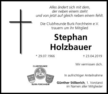 Anzeige von Stephan Holzbauer von MGO