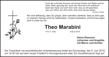 Anzeige von Theo Marabini von MGO