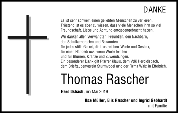 Anzeige von Thomas Rascher von MGO