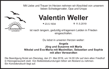 Anzeige von Valentin Weller von MGO