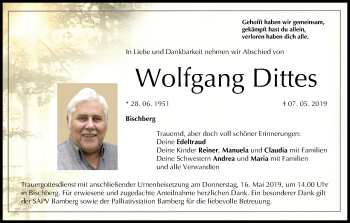 Anzeige von Wolfgang Dittes von MGO