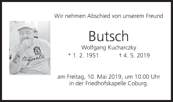 Anzeige von Wolfgang Kucharczky von MGO
