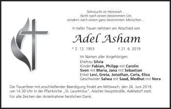 Anzeige von Adel Asham von MGO
